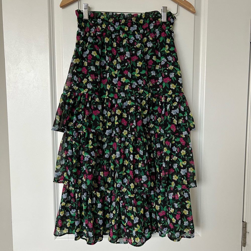 Ann Taylor - Tiered Ruffle Midi Skirt